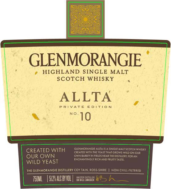 Glenmorangie Allta - Front Label