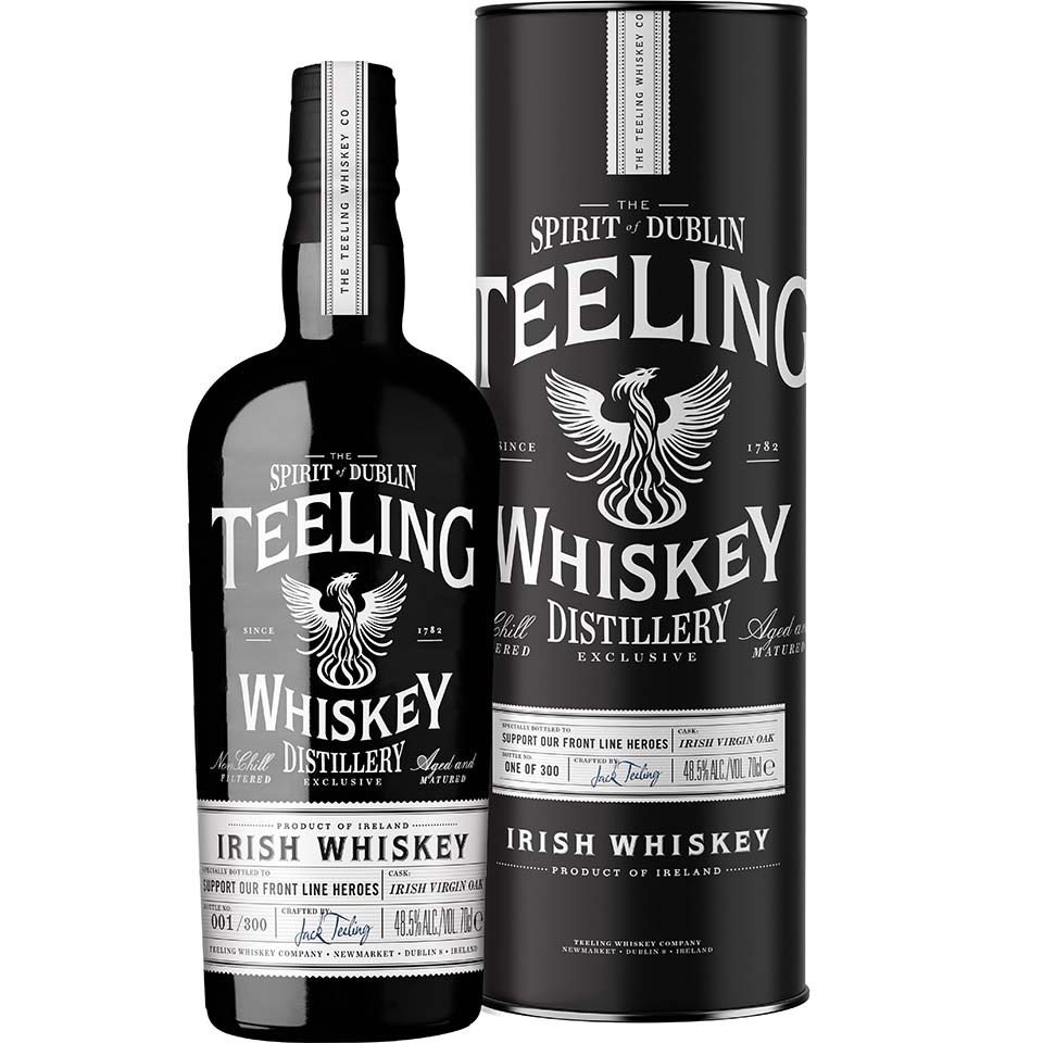 Teeling Whiskey Distillery Exclusive Front Line Heroes Charity Bottling