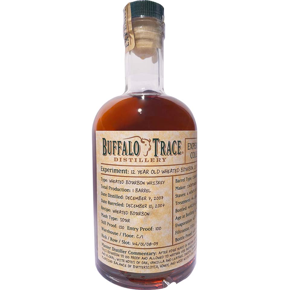 Buffalo Trace Distillery Experimental Collection 12 Year Old Wheated Bourbon