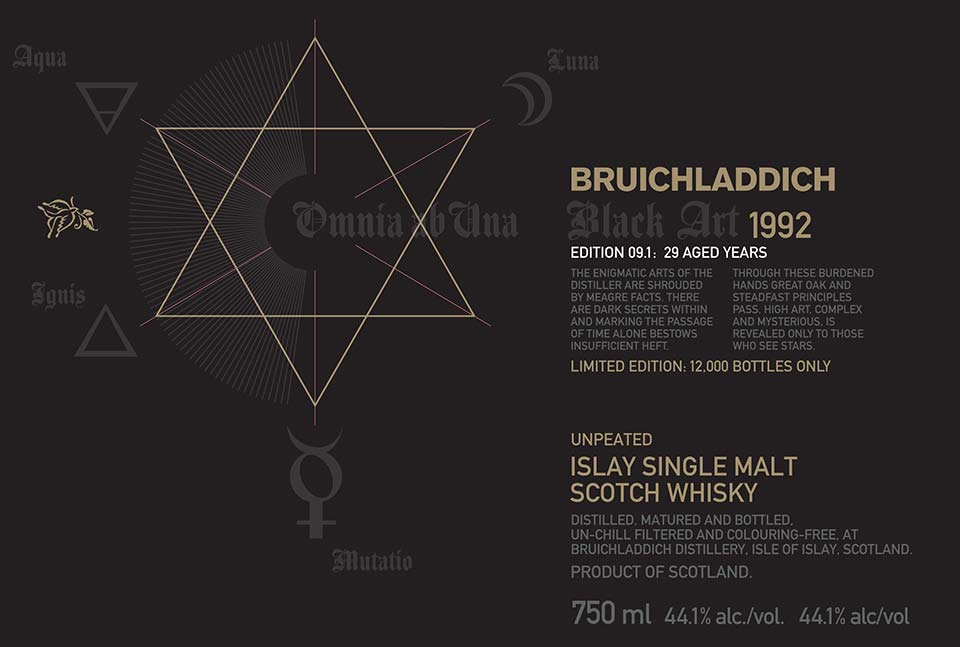Bruichladdich Black Art 09.1 - Front Label