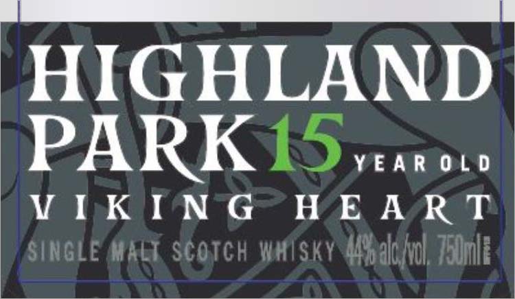 Highland Park 15 Year Old Viking Heart - Front Label