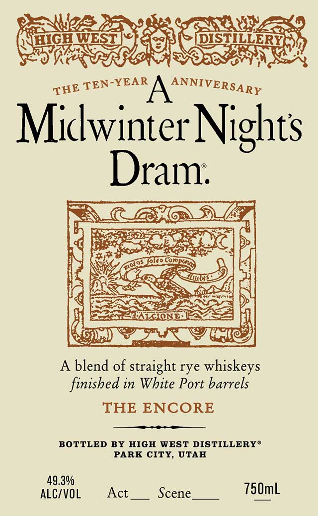 High West A Midwinter Night's Dram The Encore - Front Label