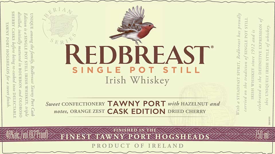 Redbreast Iberian Series Tawny Port Cask Edition - Front Label