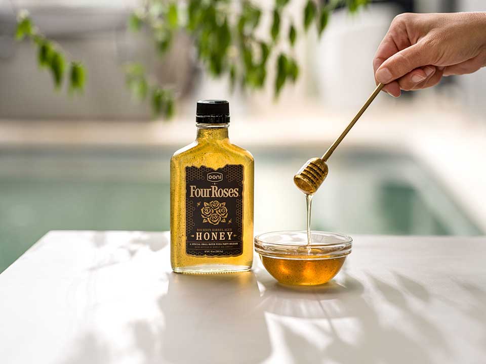 Four Roses and Ooni Bourbon Barrel Aged Honey