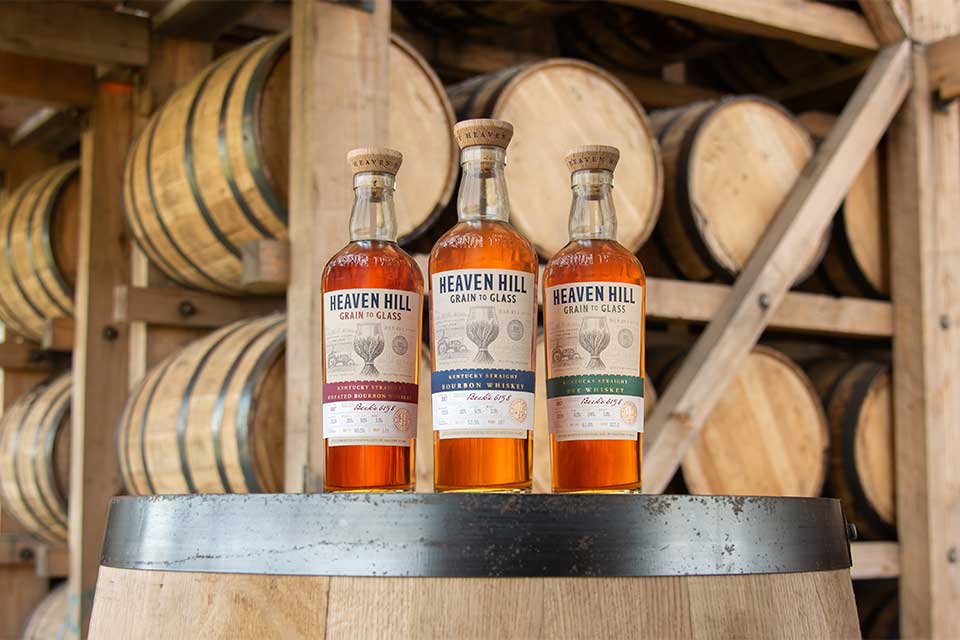 Heaven Hill Grain to Glass - Bourbon, Wheated Bourbon, and Rye
