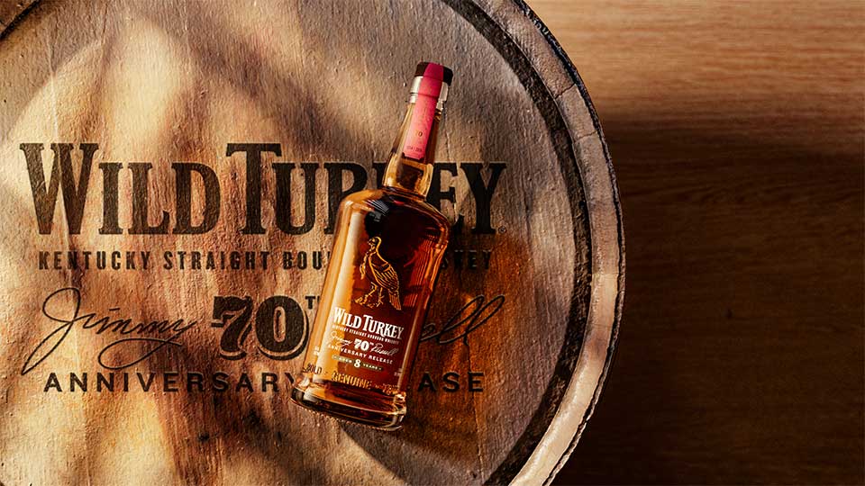 Wild Turkey Jimmy Russel's 70th Anniversary Release 8 Year Old Bourbon