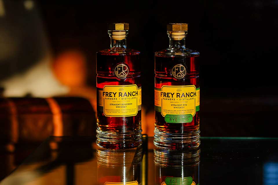 Frey Ranch Straight Bourbon and Straight Rye Whiskey