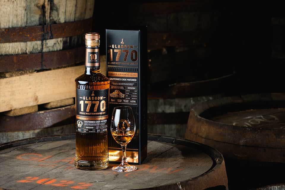 Glasgow 1770 10 Year Old Sauternes Cask Matured (Royal Mile Whiskies)