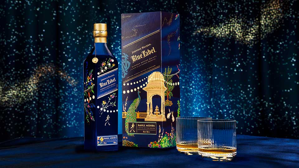 Johnnie Walker Blue Label x Rahul Mishra Limited Edition Design