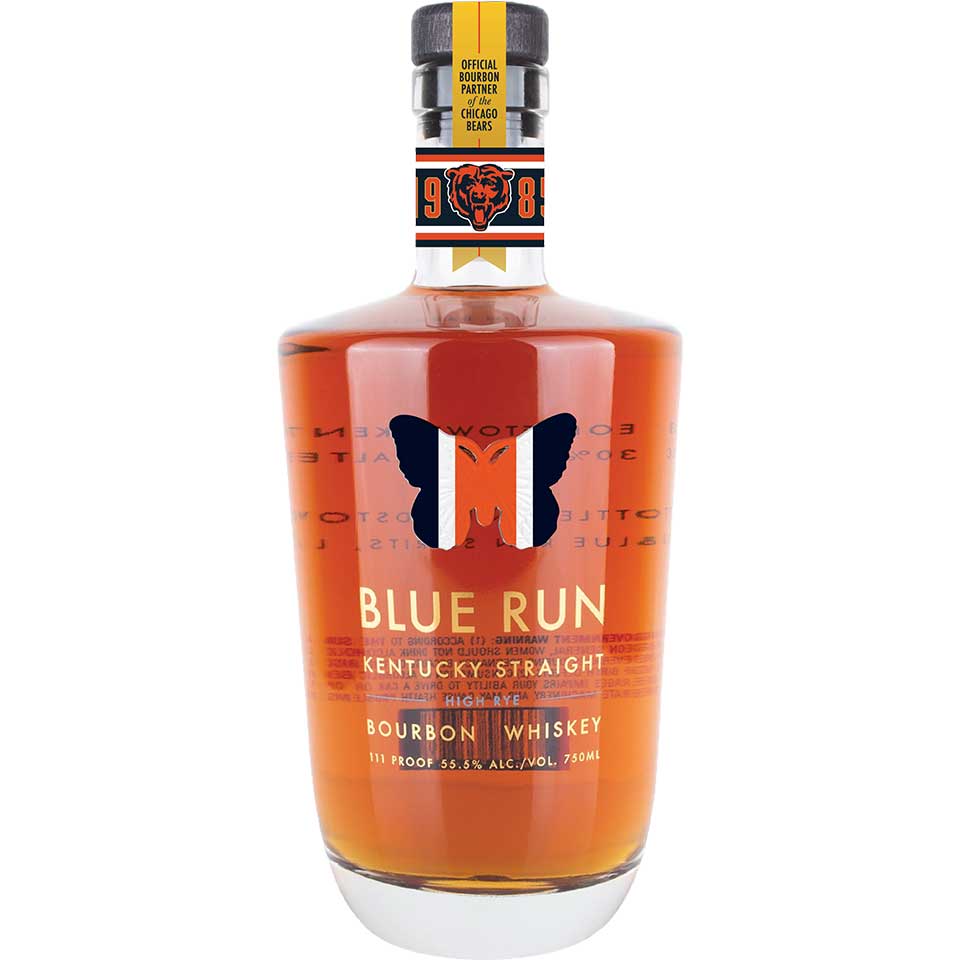 Blue Run Bourbon Chicago Bears 1985 Championship 40th Anniversary