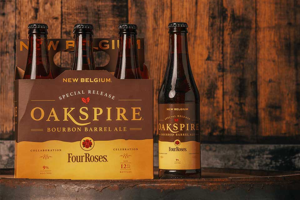 New Belgium Oakspire Bourbon Barrel Ale - Four Roses Collaboration