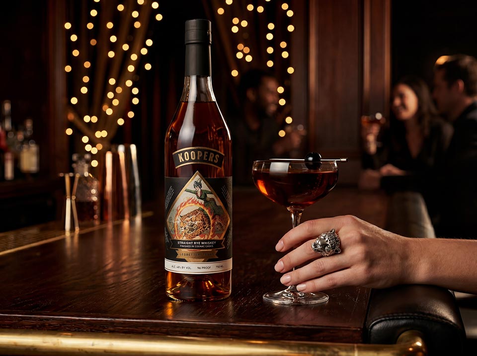 Koopers Straight Rye Whiskey Finished in Cognac Casks