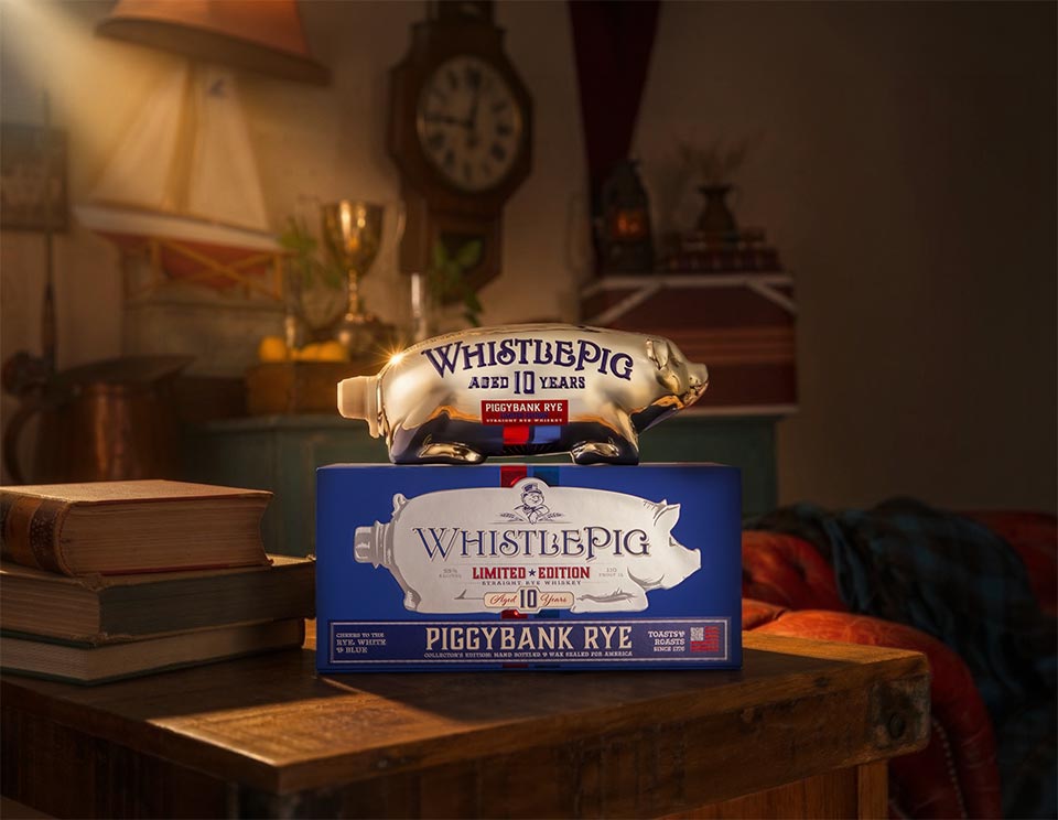 WhistlePig Rye, White & Blue PiggyBank Rye