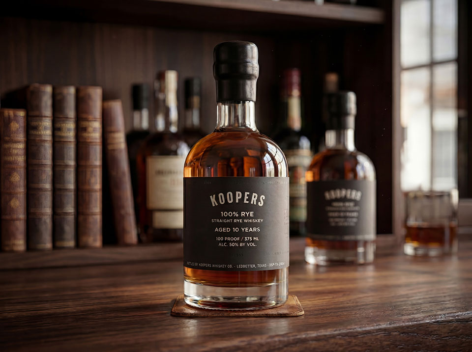 Koopers 10 Year Old Straight Rye Whiskey