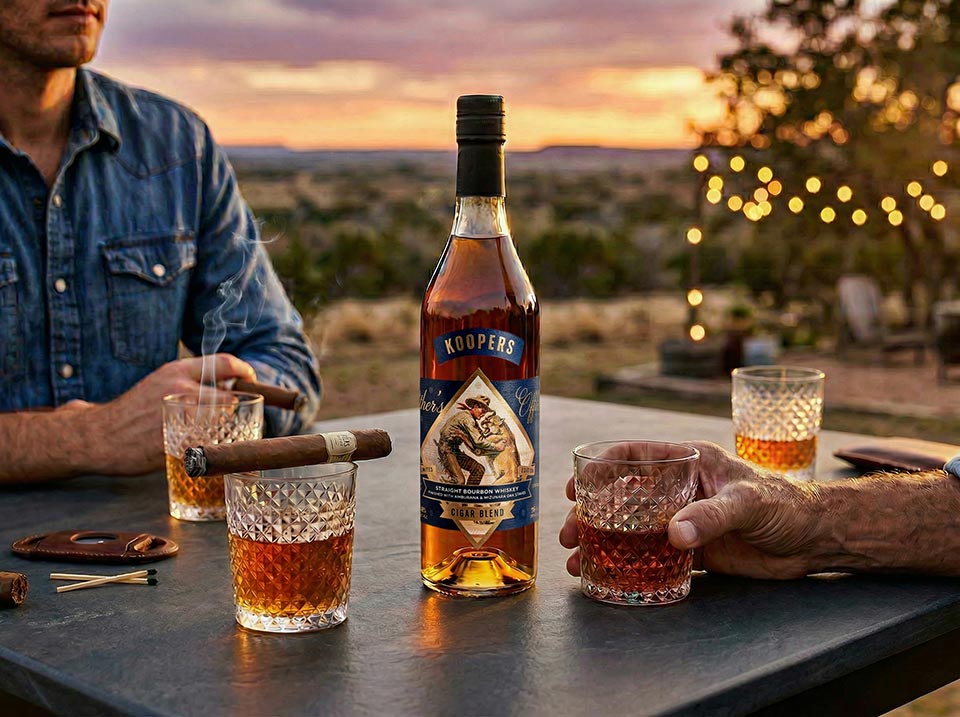 Koopers Whiskey Father's Office Cigar Blend Bourbon