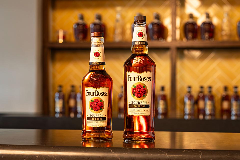 Four Roses Bourbon 100 Proof (750 mL and 1L bottles)