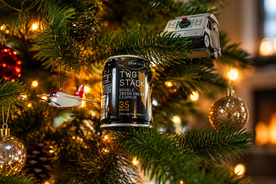 Two Stacks Double Irish Cream Liqueur Dram in a Can